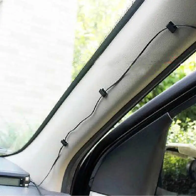 

10pcs/lot Self-Adhesive Car Cable Organizer Clips Cable Winder Drop line Holder Management Desk Wire Tie Fixer Cable Winder