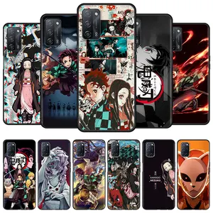 demon slayer kimetsu no yaiba phone case for oppo a53 a9 2020 a52 a93 find x2 lite x3 reno 3 4 pro 5g ace a55 a94 a74 cover free global shipping