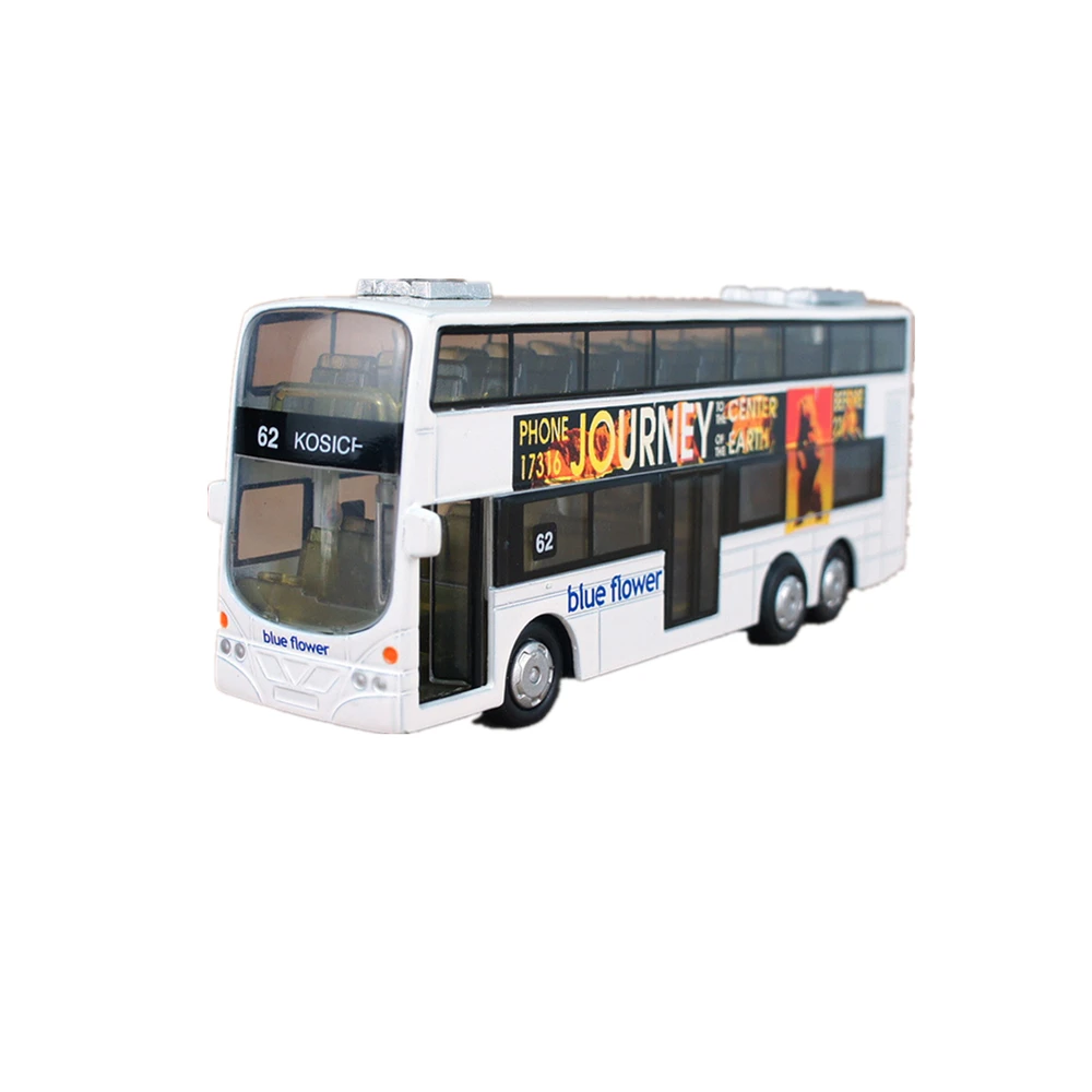 Новая модель автобуса из сплава металлический литой миниатюрный игрушечный