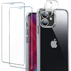 Защитная пленка для экрана для iPhone 12 Mini  12 Pro  12 Max, закаленное стекло, защитная пленка для объектива камеры iPhone 12 Pro Max