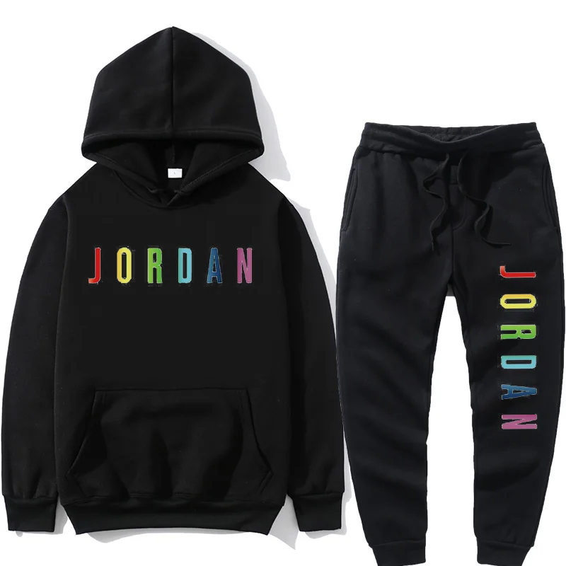 

Printed letters men's fashion sportswear casual sportswear men's hoodies sweatshirt sportswear + pants men's suits