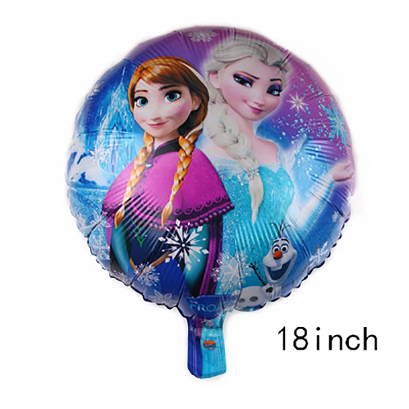 

Silver Aluminum Film Balloon Disney Princess Pattern Children's Birthday Party Background Dress Up Kindergarten Holiday Supplies