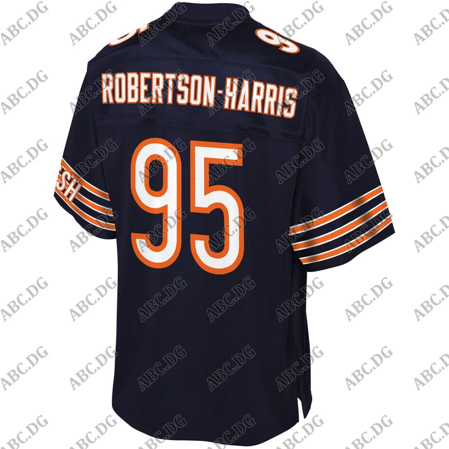

Customized Stitch American Football Jersey Men Women Kid Youth Chicago Roy Robertson-Harris Pro Line Navy Player Jersey