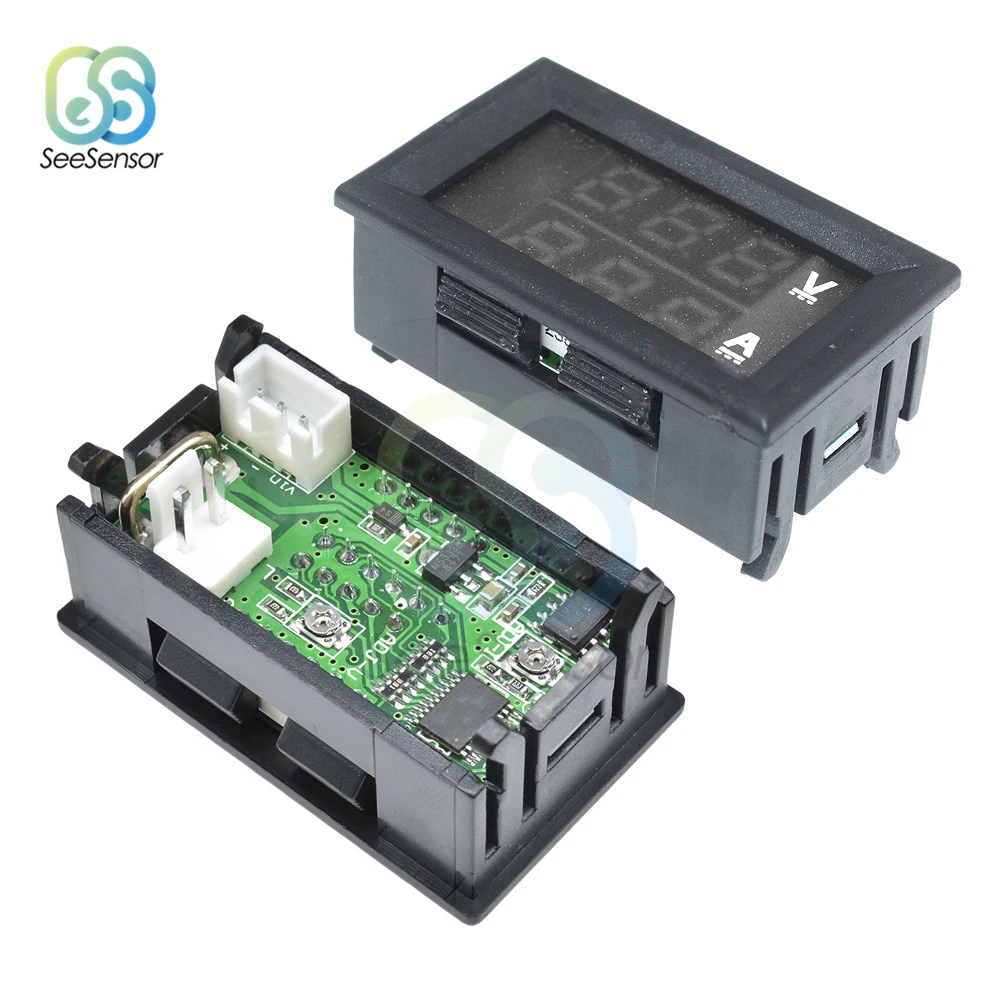 Цифровой мини-вольтметр амперметр постоянного тока 100 в 200 10 А измеритель