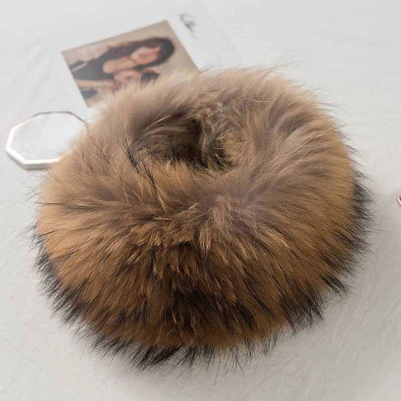 raccoon fur Lantafe зимний шарф из лисьего меха шарф женский стрейч шарф воротник натуральный мех зимние аксессуары красивый натуральный мех короткий стиль - Цвет: raccoon fur