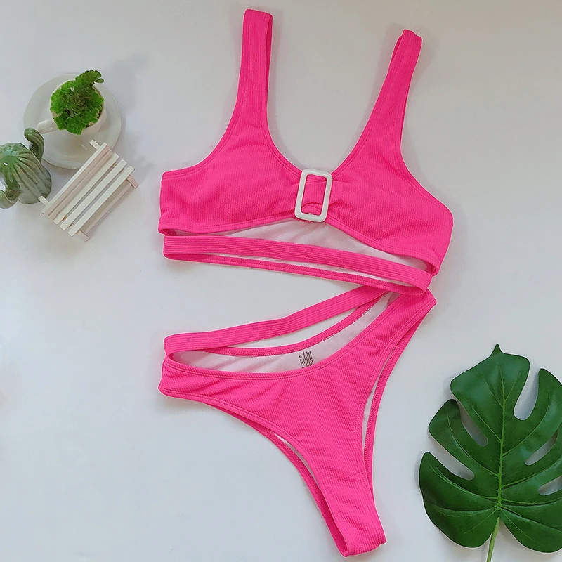 Бандаж бикини купальный костюм для женщин 2020 Mujer Высокая талия Купальник пуш ап