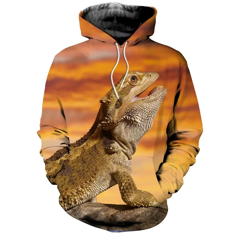 

Fashionable 3D printed Bearded Dragon hoodie / Fashion Harajuku casual Sweatshirt / Casual Street hip hop Hoodie