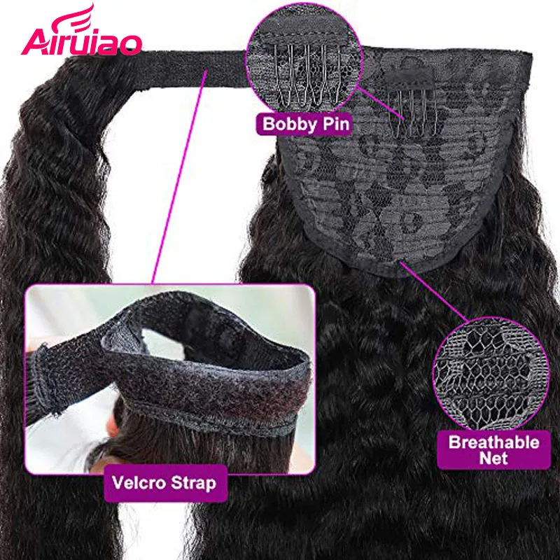 Кудрявый кудрявый прямой парик с головной повязкой полный аппарат человеческие