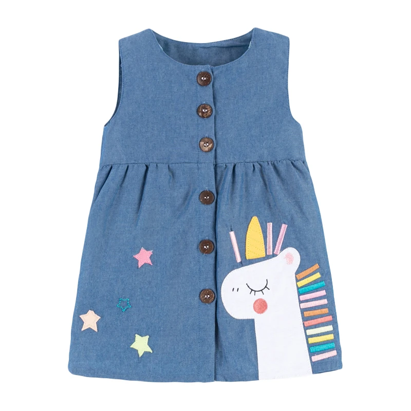 Little Maven/Новые Летние Детские Полосатые платья с аппликацией картина кошками и