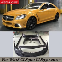 wd style car body kit resin unpainted front and rear bumper side skirts fenders for w218 cls300 cls350 2011 car modification