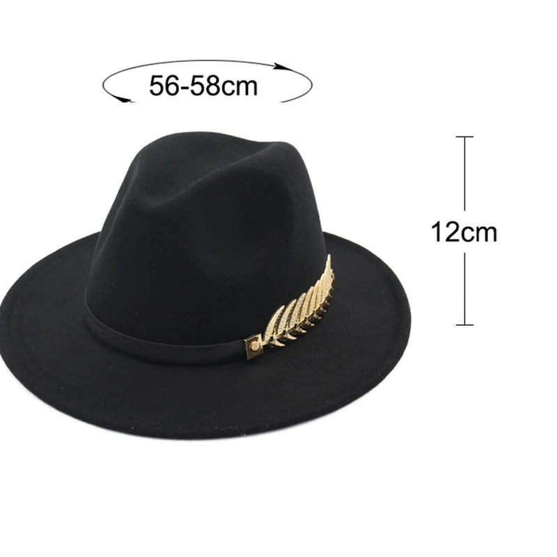 

Fedoras Big Brim Hats For Women British Style Vintage Church Hats Lady Flat Brim Fedoras Autumn Winter Womens Felt Hat
