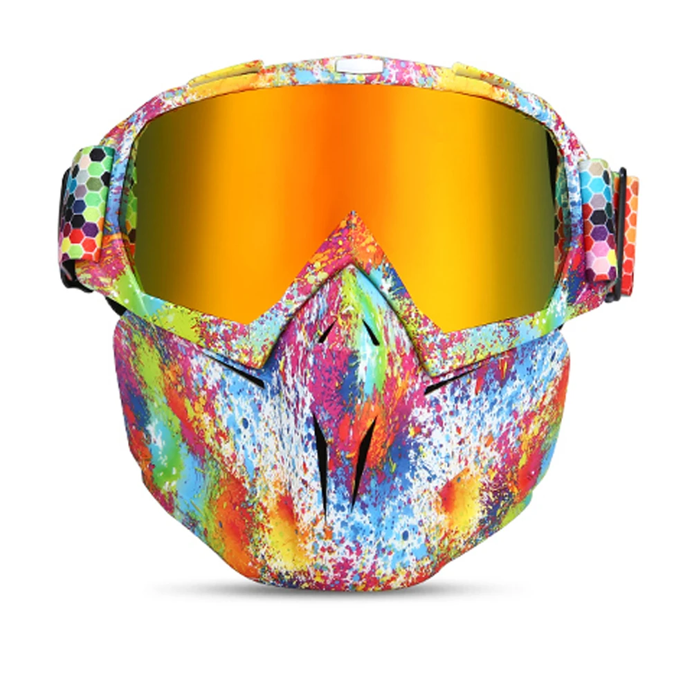 Очки мотоциклетные шлем для мотокросса съемные защита от УФ излучения Halley маска