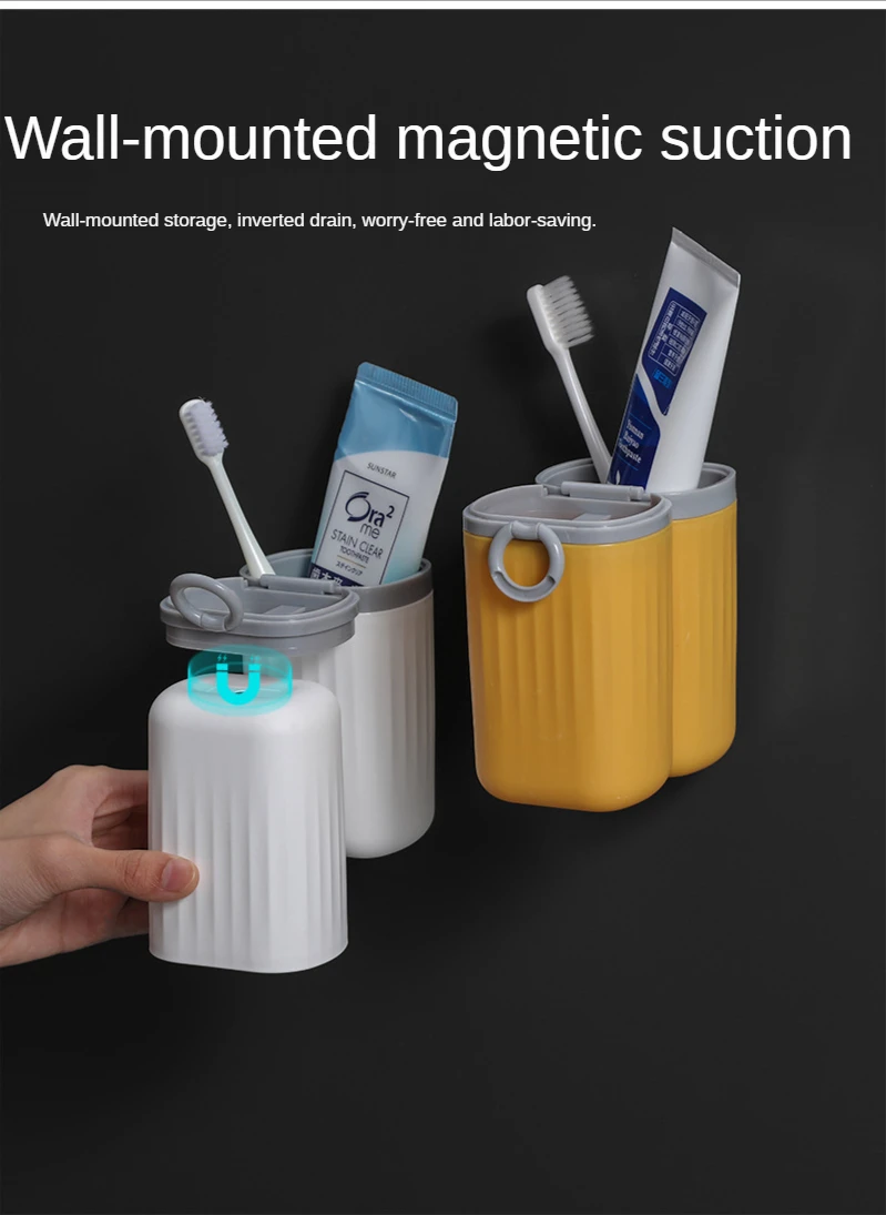 Wall Mounted Multifunction Portable Plastic Travel Toothbrush Toothpaste Storage Case and Carrier Holder for Camping Bathroom | Дом и сад