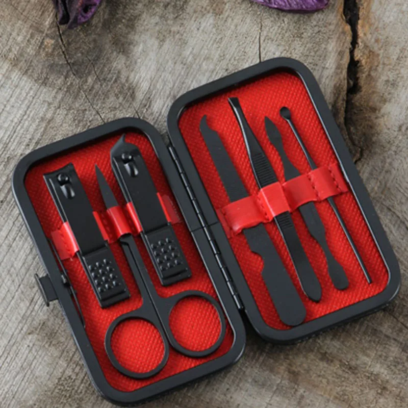 7 шт./компл. Новый маникюр кусачки для ногтей педикюр набор Портативный