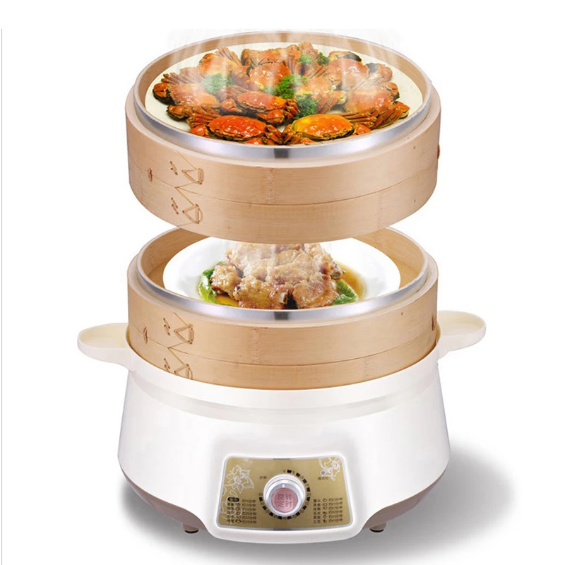 Бесплатная доставка Пароварка 12 л электрический 3 слоя большой емкости полезный