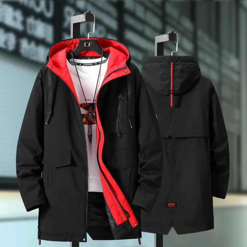 

Зимняя мужская куртка большого размера 8xl 9xl 10XL, верхняя одежда, черная хлопковая подкладка, толстая парка, ветрозащитное теплое пальто, мужс...