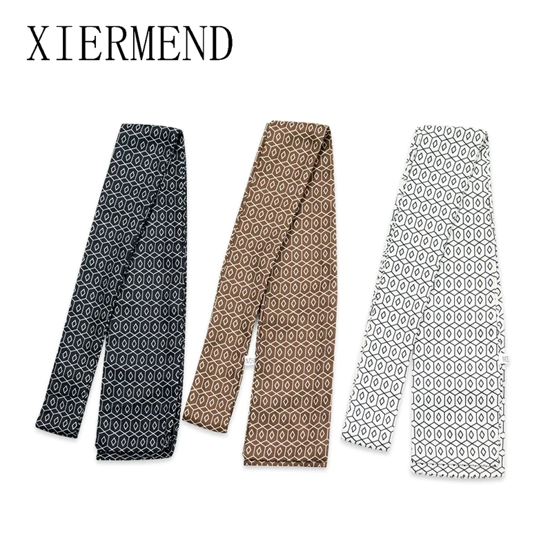 

new spring summer 2021 small silk ribbon 3d square little ribbon professional scarf women skinny scarf women