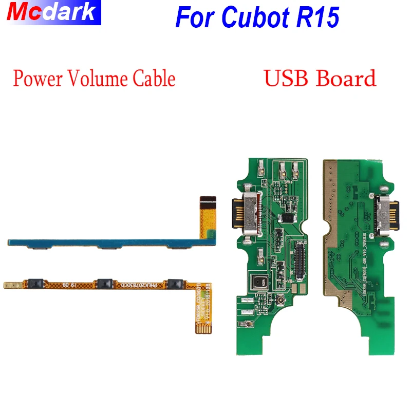 Для Cubot R15 громкости и Мощность кнопка шлейф для Плата USB зарядки Порты разъёмы