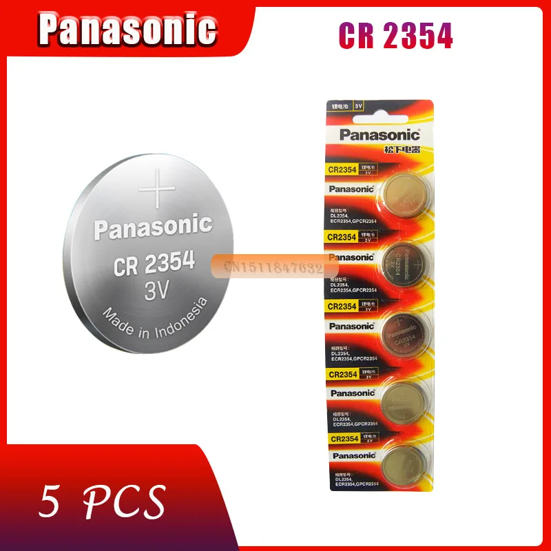 5шт./лот оригинальный Panasonic CR2354 23 мм * 5 4 кнопочный элемент батареи DL2354 ECR2354 GPCR2354 3 в