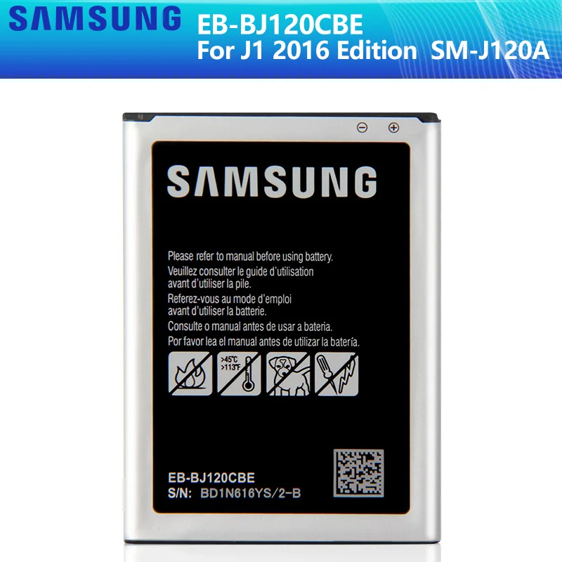 SAMSUNG оригинальный аккумулятор EB BJ120CBU BJ120CBE BJ120BBE для Samsung Galaxy J1 2016 экспресс 3 J120 J120A