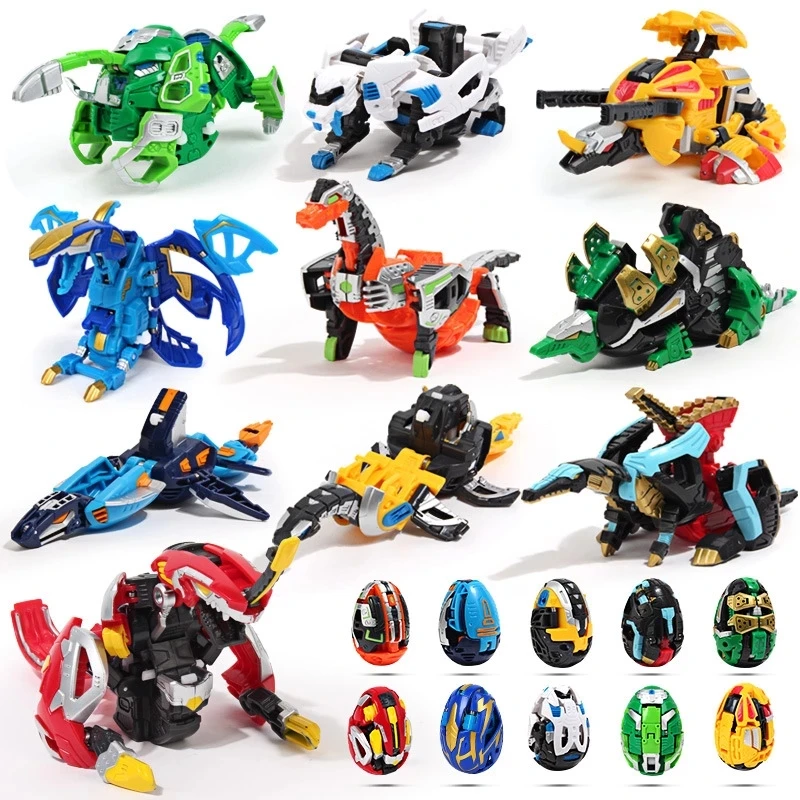 

Genuine Anime Deformation Toy Carbot Egg Automatic Transform Dinosaur Egg Boys Deformation Robot Tyrannosaurus Pterodactyl Toys