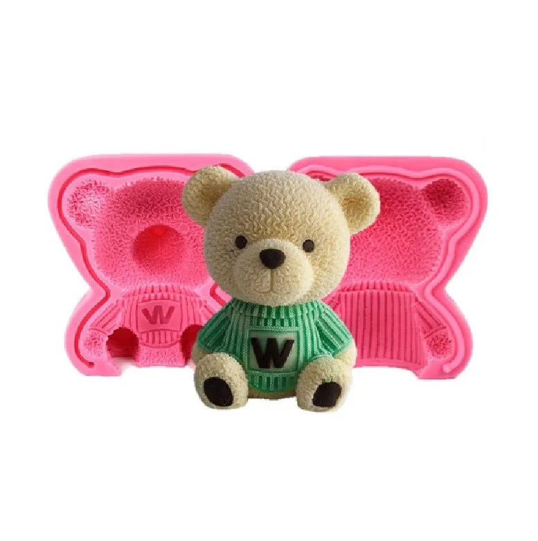 Большие силиконовые формы для плюшевого мишки 2 шт. рождественские подарки