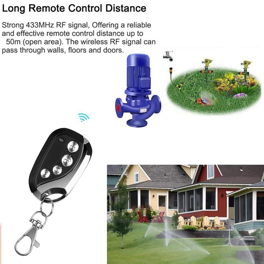 Универсальный Радиочастотный пульт дистанционного управления 433 МГц 4 кнопки