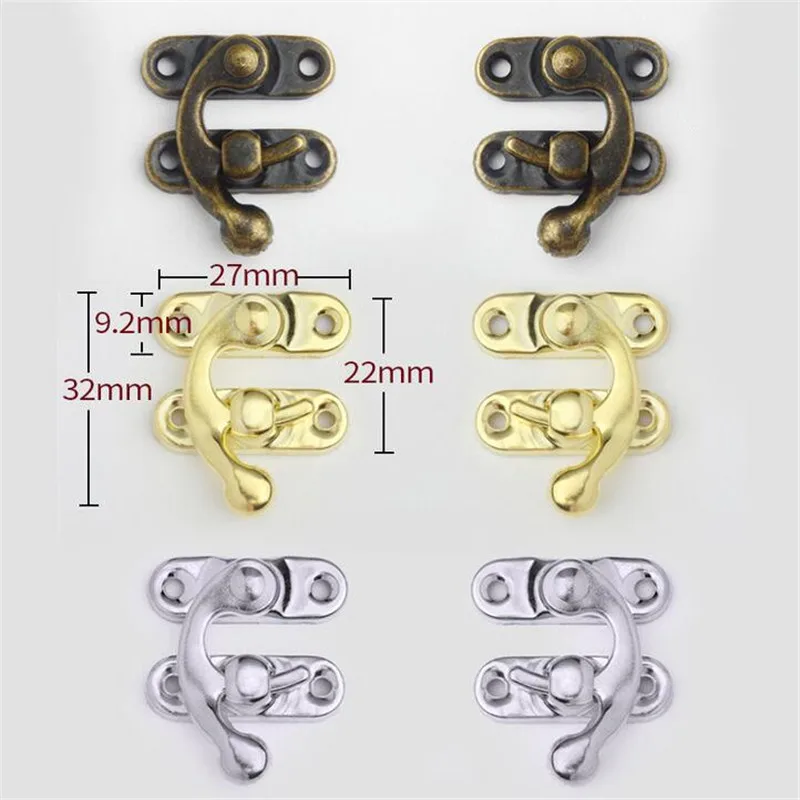 Новинка 2021 деревянная коробка маленький замок с пряжкой крючок в форме рога