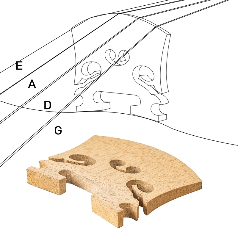 

1Pc AA Grade Maple Triditional 4/4 Violin Bridge Classical Baroque Violin Bridge Making&Repairing Violin Viola Bridge Clamp Tool