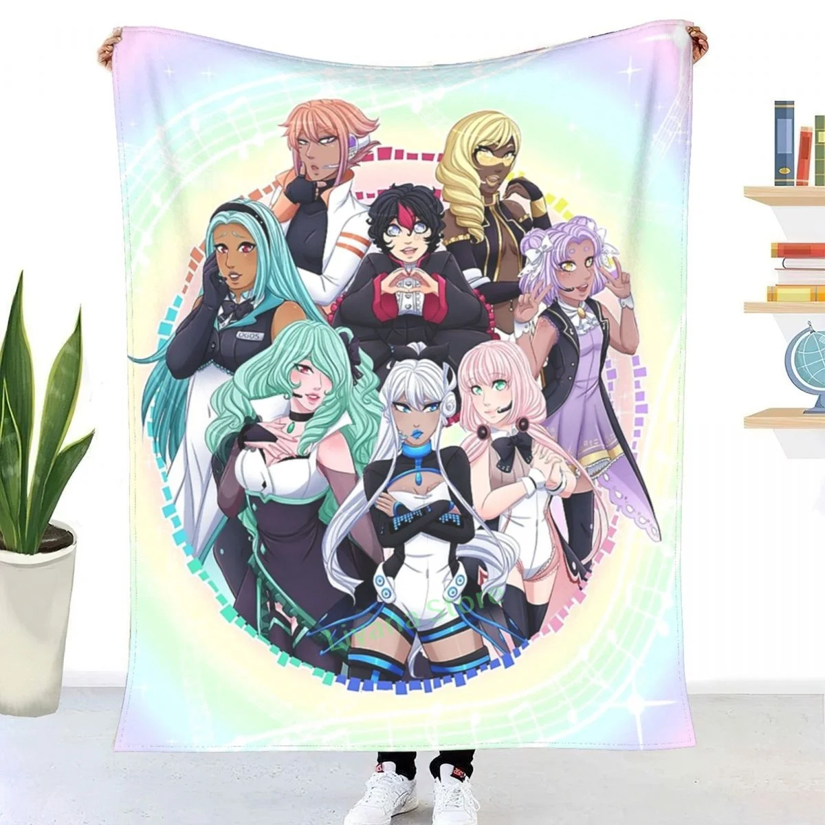 

OGIENOID - IRIS Forever! Throw Blanket 3D printed sofa bedroom decorative blanket children adult Christmas gift
