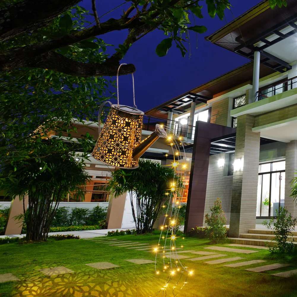 

Solar Landscape Lights Ornament LED Unique Hollow Kettle Outdoor Lighting Lamp Waterproof Garden Courtyard Night Lamp
