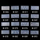 Красивая силиконовая форма для ногтей, 1 шт., 27 дизайнов, прочная 3D стерео форма для резьбы по кристаллу, Хрустальный порошок, резной инструмент для ногтей