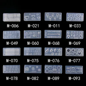 Красивая силиконовая форма для ногтей, 1 шт., 27 дизайнов, прочная 3D стерео форма для резьбы по кристаллу, Хрустальный порошок, резной инструмент для ногтей