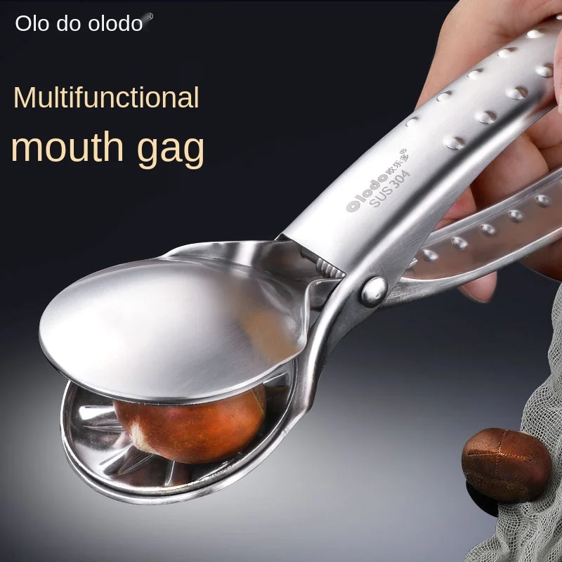 

Chestnut Clip Peeling Chestnut Artifact Cross Peeling Chestnut Knife Nutcracker Household Raw Chestnut Mouth Gag