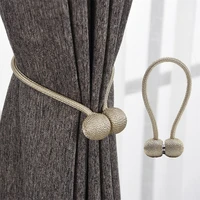 1pc hook holder home decorations pearl magnetic ball curtain tie rope backs holdbacks buckle clips accessory rods accessoires