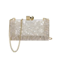 yellow acrylic hard surface clutch bags women rectangle box bag wedding clutches fashion pouch ladies party purse shoulder bags