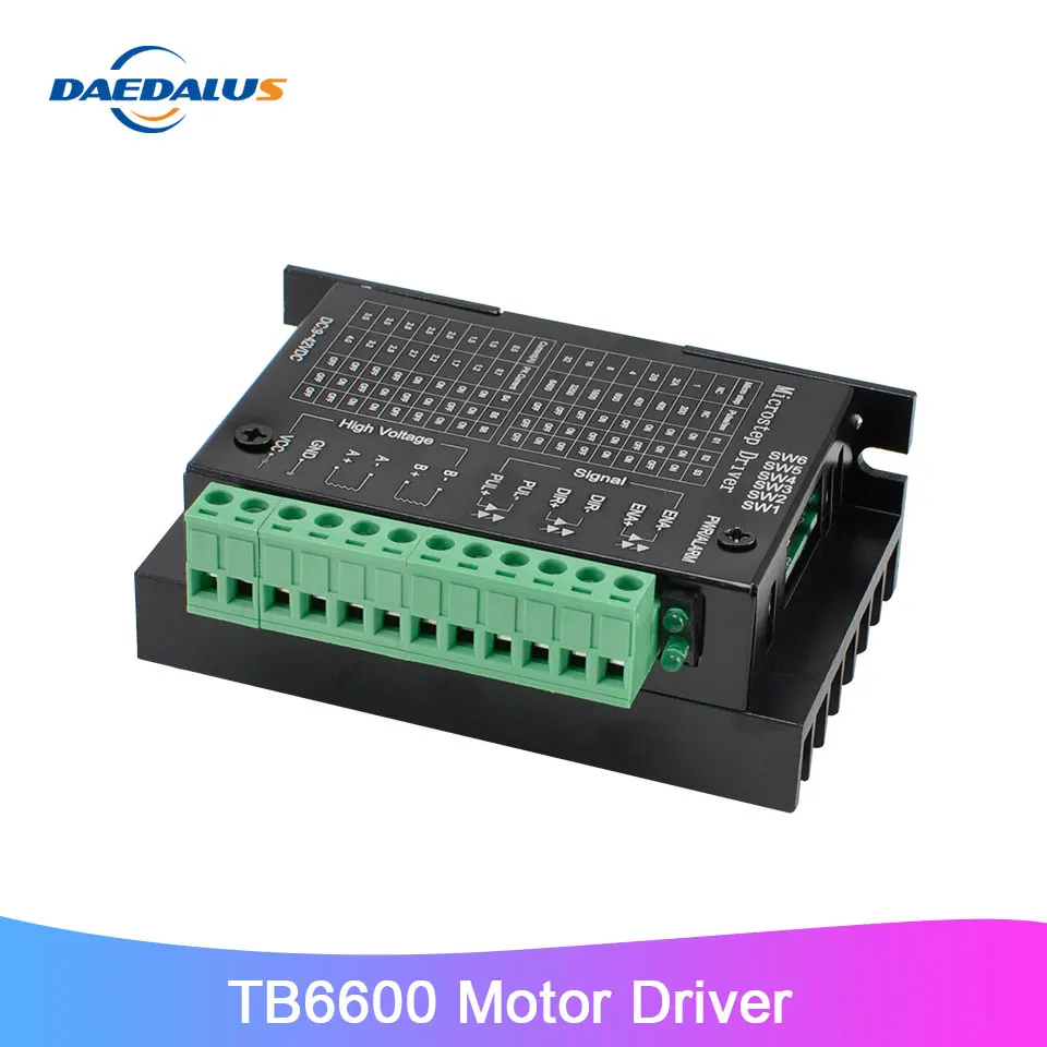 TB6600 драйвер двигателя постоянного тока 9-42 в CNC контроллер привода для 42/57
