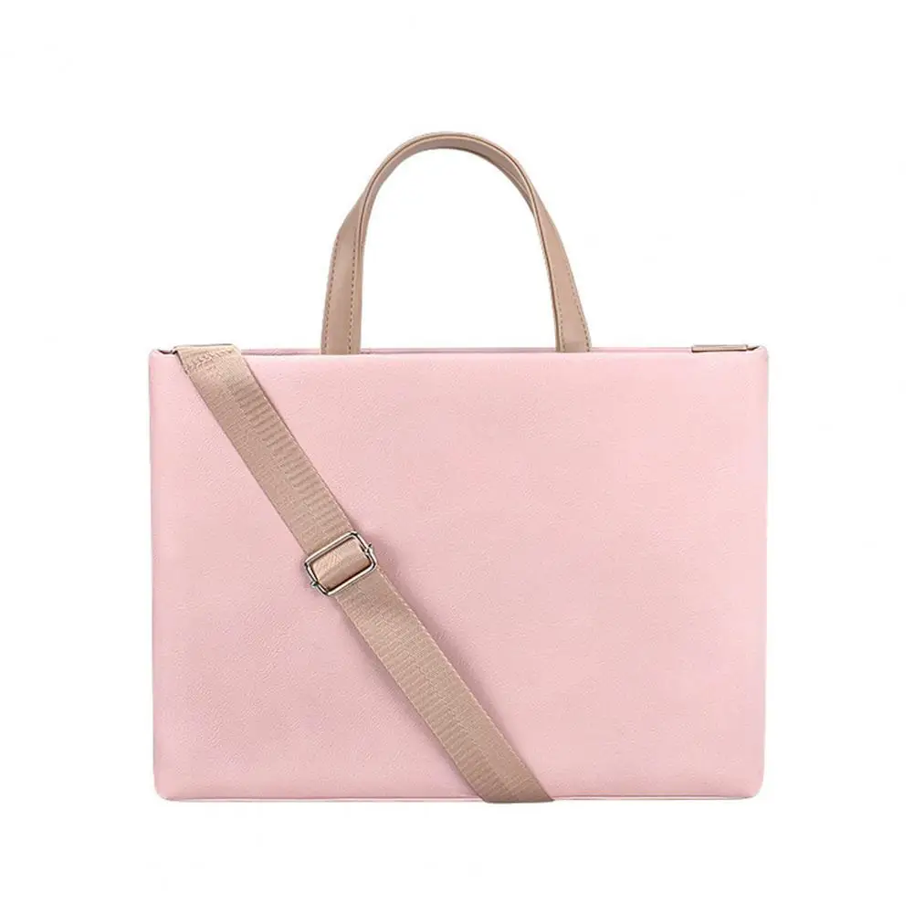 

Laptop Sleeve Bag Waterproof Durable Faux Leather Portable Briefcase Bag Computers Accessories