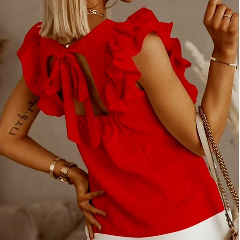 Blusas Mujer De Moda 2021 Verano полое из кружева летняя женская блузка без рукавов черного