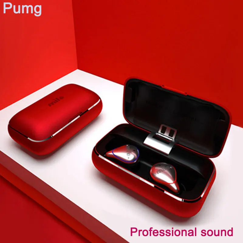 Red Profession HIFI Mifo O5 спортивные HIFI наушники стерео ультра маленькие Мини невидимые Беспроводные Бизнес наушники Bluetooth наушники с микрофоном для водителя - Цвет: Red Profession HIFI