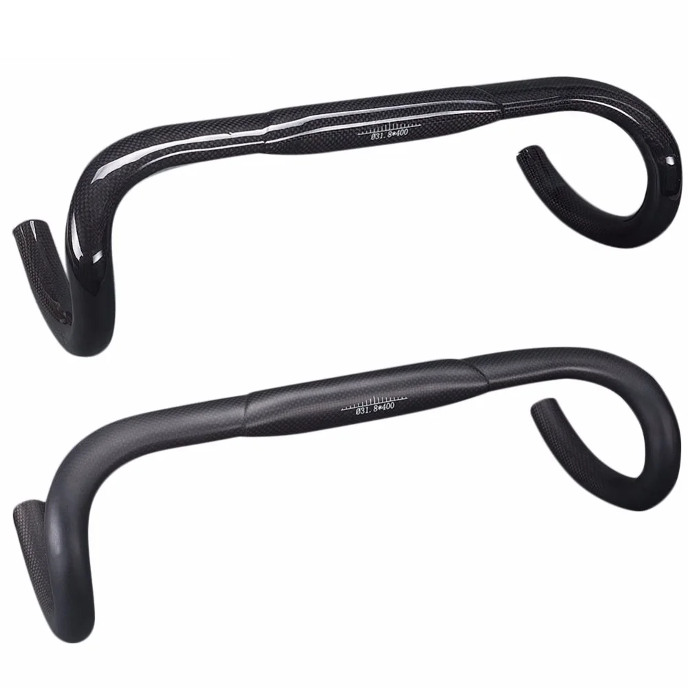 Полный 3K руль из углеродного волокна для велоспорта шоссейные велосипеды