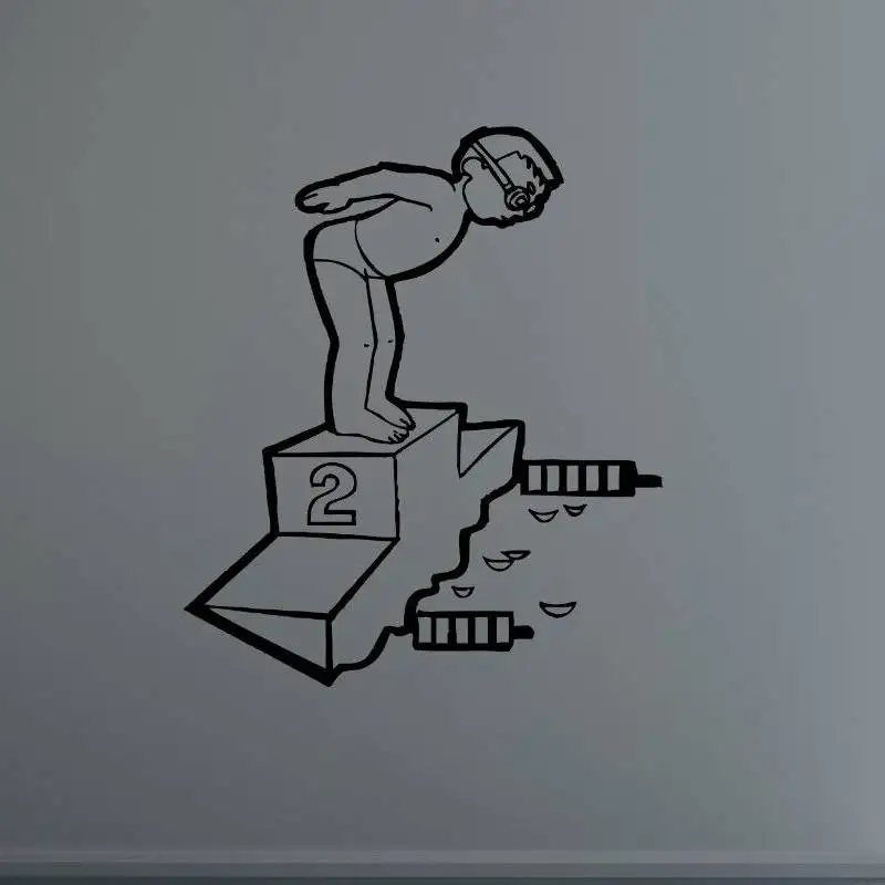 

Стикер «плавание» с логотипом имя плавучий ребенок наклейка плавание плакаты виниловые наклейки на стену Наклейка Декор роспись стикер «плавание»