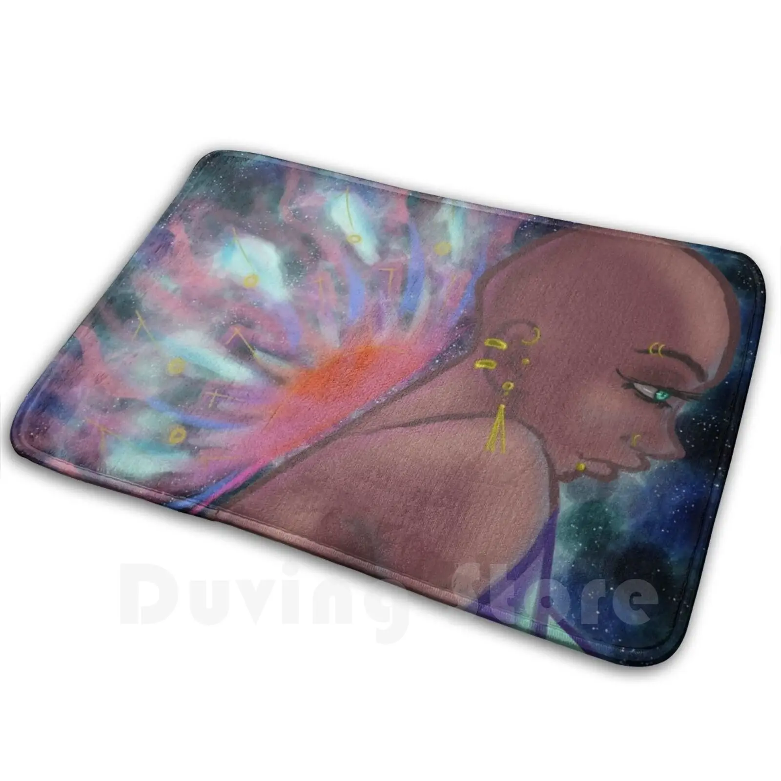 Сияющий коврик для души противоскользящие напольные коврики спальни Poc Galaxy