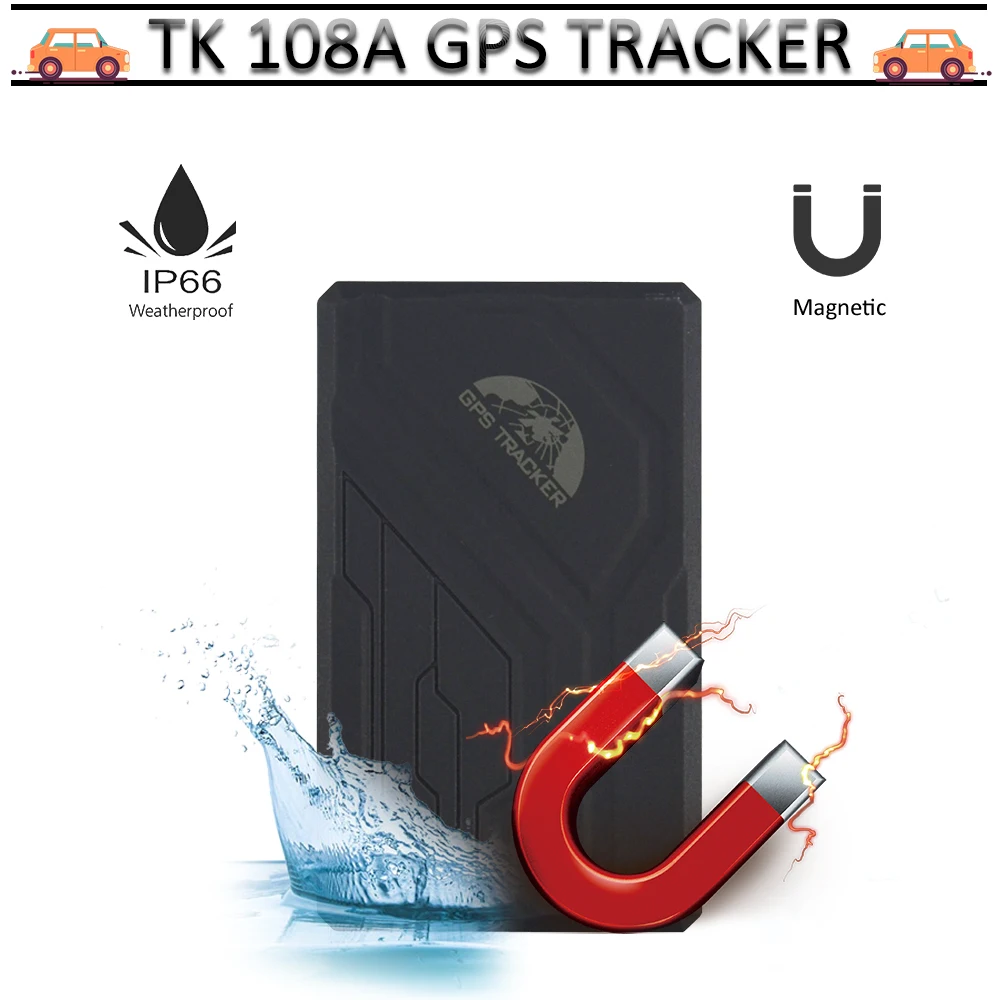 GPS 108A трекер мощный магнитный gps 108a в реальном времени со встроенной батареей 10000