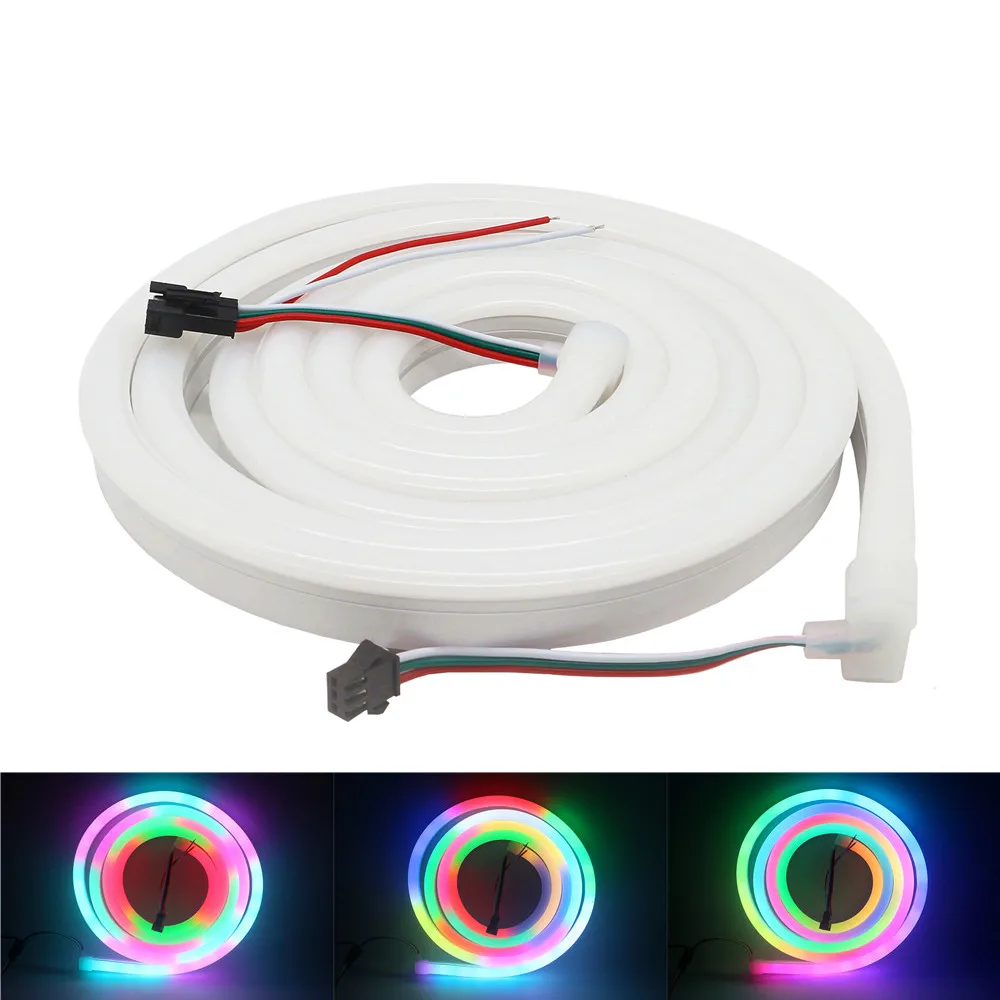 Светодиодный неоновый светильник SK6812 WS2812B DC5V гибкий ленточный 1903 RGBW 96 s/m 3838 IC