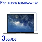 Защитная пленка для ноутбука Huawei Matebook, мягкая Ультрапрозрачнаяматоваянанопленка для ноутбука 14 дюймов 3:2, 3 шт.