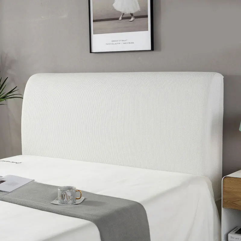 Новинка эластичный чехол для кровати украшение спальни защита спинки однотонный