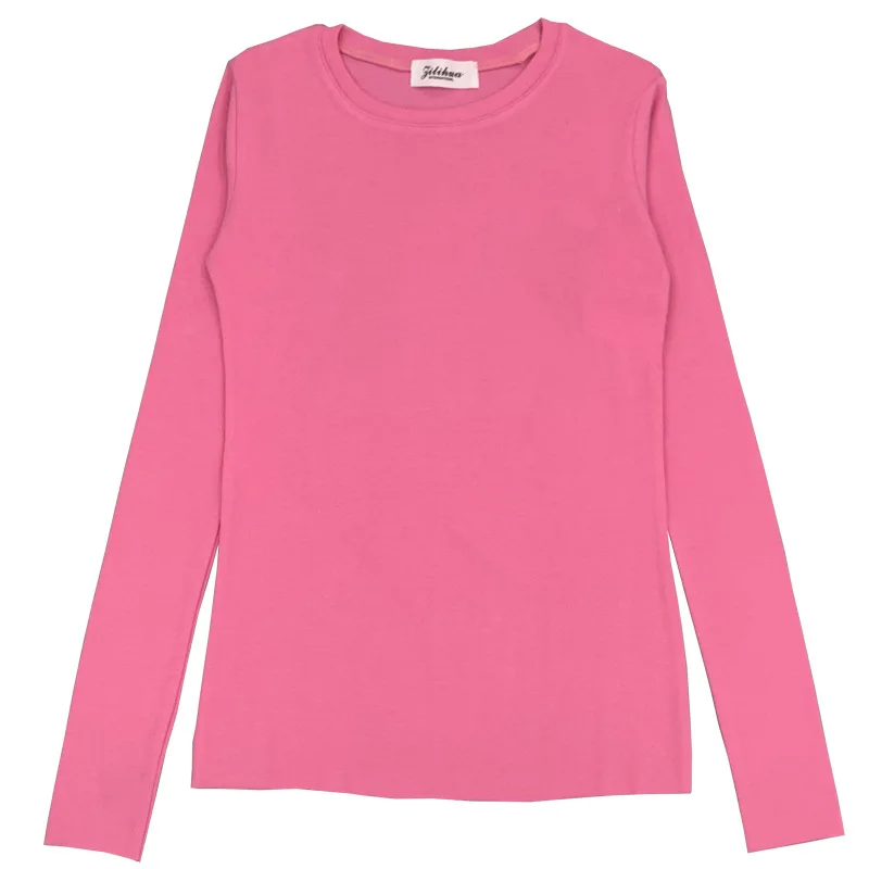 

Sexy T Shirt Women Summer Top Slim Casual Long Sleeve Tops Elasticity Korean Style Female Clothes 2021 Spring Tshirt