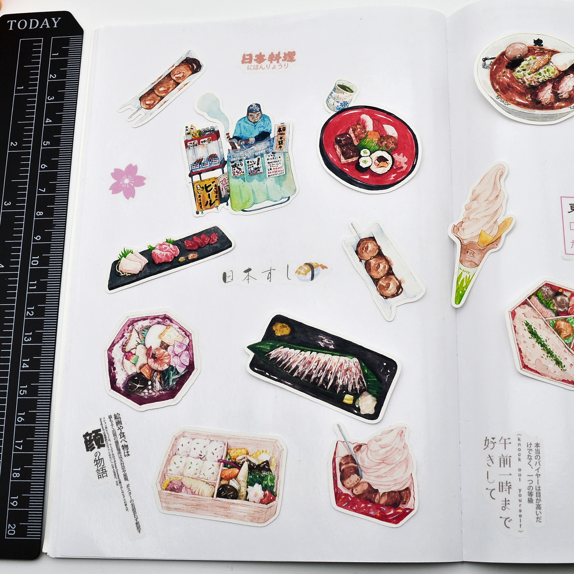 33 шт. акварель вкусные японской кухни наклейки тонкие Бумага книжной графике