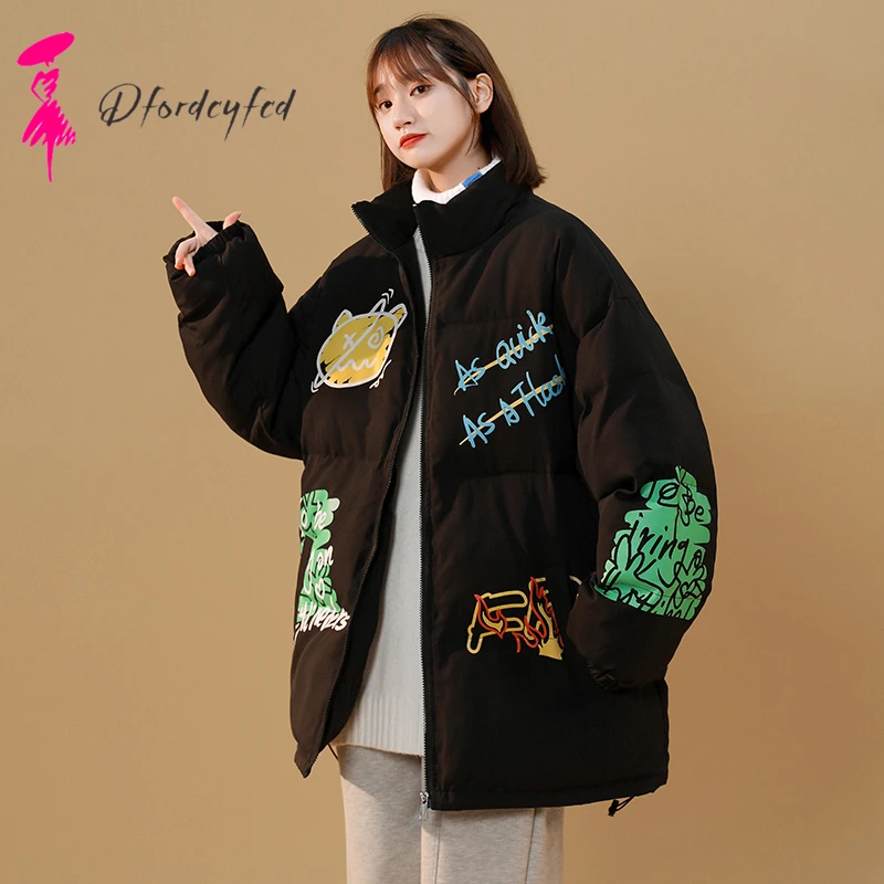 

Новинка, зимние пальто для женщин 2021, пальто, уличная одежда с хлопковой подкладкой, Повседневная зимняя женская куртка, размеры 5XL